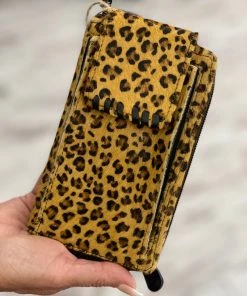 Myra Bag BAGS + BACKPACKS Leopard Wallet & Phone Holder