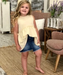 Hayden Of Los Angeles Crochet Trim Babydoll Tank Top GIRLS 7 Hayden Of Los Angeles Crochet Trim Babydoll Tank Top GIRLS