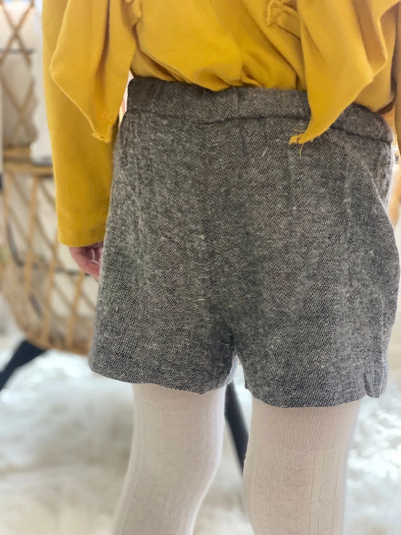 Vignette Herringbone Ruffle Shorts 3 Vignette Herringbone Ruffle Shorts