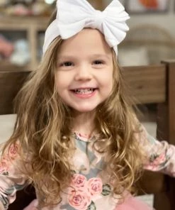 The Hair Bow Company ACCESSORIES Solid Fabric Bow Headband-Assorted Colors