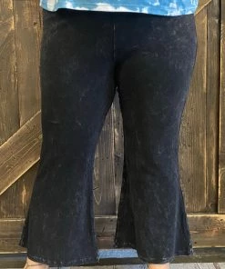 Fashiongo: Chatoyant BOTTOMS Washed Cropped Bell Bottom Flare Pants In Black 6 Fashiongo: Chatoyant BOTTOMS Washed Cropped Bell Bottom Flare Pants In Black