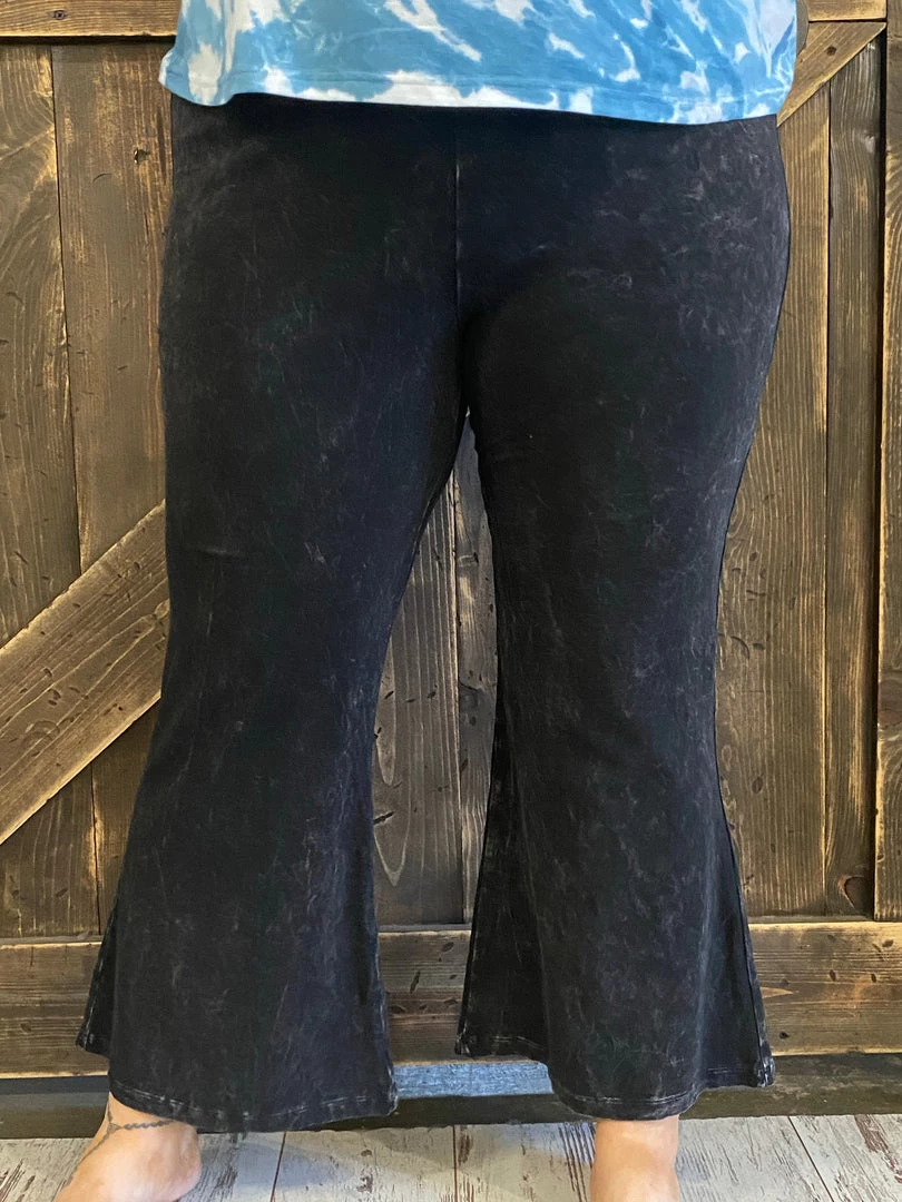 Fashiongo: Chatoyant BOTTOMS Washed Cropped Bell Bottom Flare Pants In Black 3 Fashiongo: Chatoyant BOTTOMS Washed Cropped Bell Bottom Flare Pants In Black