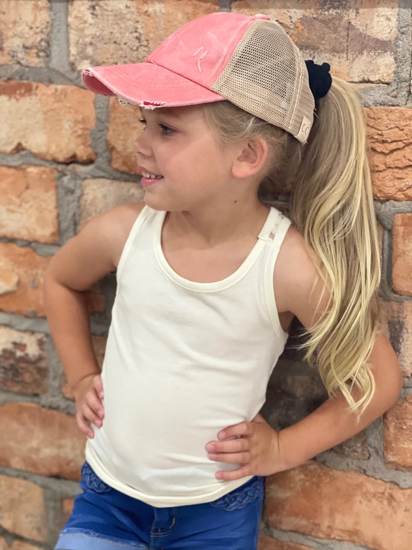 Cutie Patootie Solid Racerback Tank With Lace Detail In Beige GIRLS 2 Cutie Patootie Solid Racerback Tank With Lace Detail In Beige GIRLS