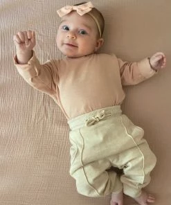 Ettie + H Reverse Seam Jogger Pants In Oatmeal GIRLS