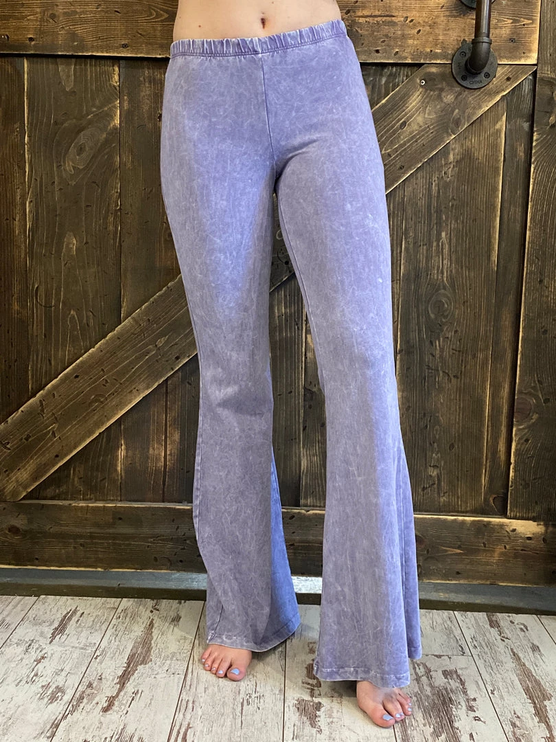 Fashiongo: Chatoyant BOTTOMS Washed Bell Bottom Flare Pants In Lilac 2 Fashiongo: Chatoyant BOTTOMS Washed Bell Bottom Flare Pants In Lilac