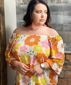 Andree By Unit Boho Floral Printed Top