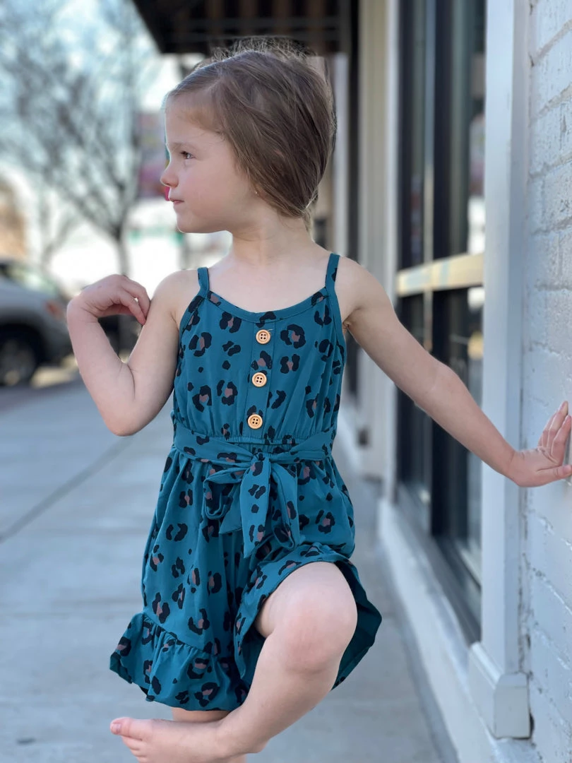 Honeydew GIRLS Leopard Print Ruffle Shorts Romper 2 Honeydew GIRLS Leopard Print Ruffle Shorts Romper