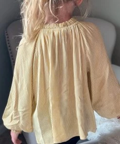 Oddi Striped Mock Neck Top GIRLS