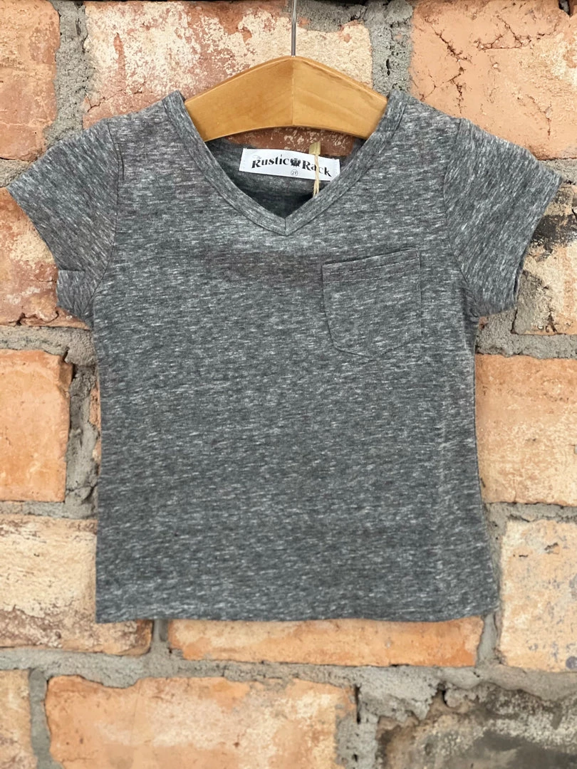 Cutie Patootie 2 Tone Pocket Tee In Black GIRLS 1 Cutie Patootie 2 Tone Pocket Tee In Black GIRLS