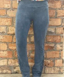 Fashiongo: Chatoyant Washed Slim Bootcut Pants In Light Denim