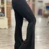 Fashiongo: Chatoyant Washed Bell Bottom Flare Pants In Black BOTTOMS