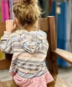 Oddi Tribal Waffle Hooded Pullover