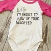 Pavilion Blow Up Your Newsfeed Raglan Bodysuit GIRLS