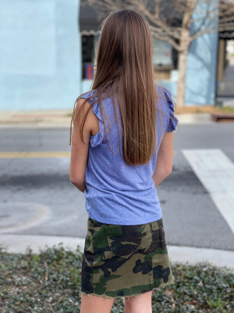 Hayden Of Los Angeles GIRLS Camo Paperbag Skirt 3 Hayden Of Los Angeles GIRLS Camo Paperbag Skirt