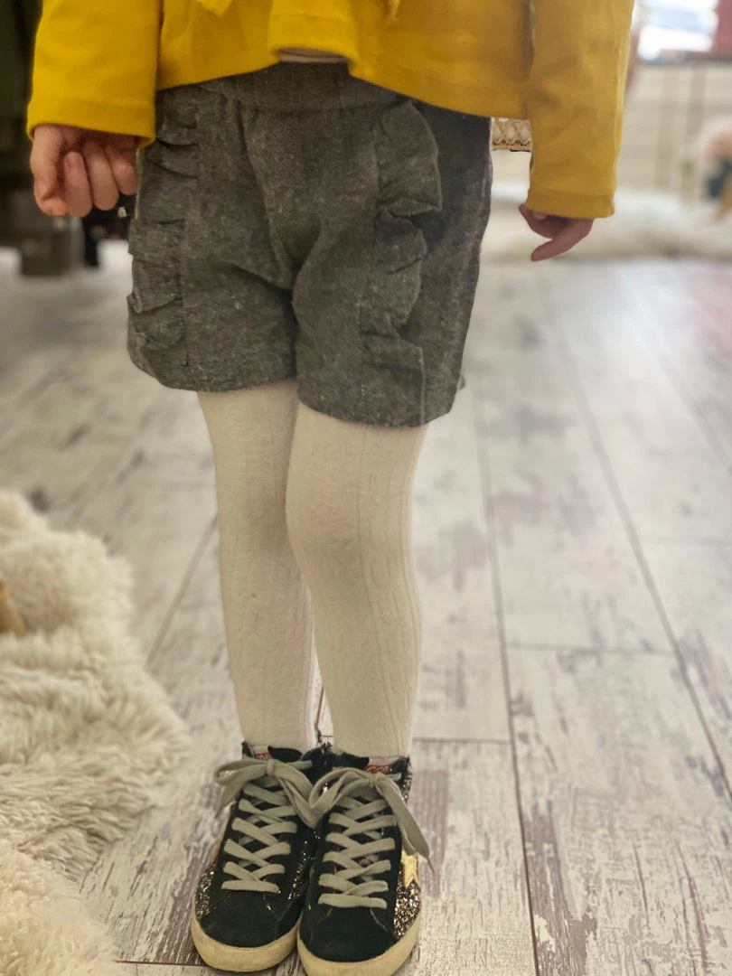 Vignette Herringbone Ruffle Shorts 1 Vignette Herringbone Ruffle Shorts