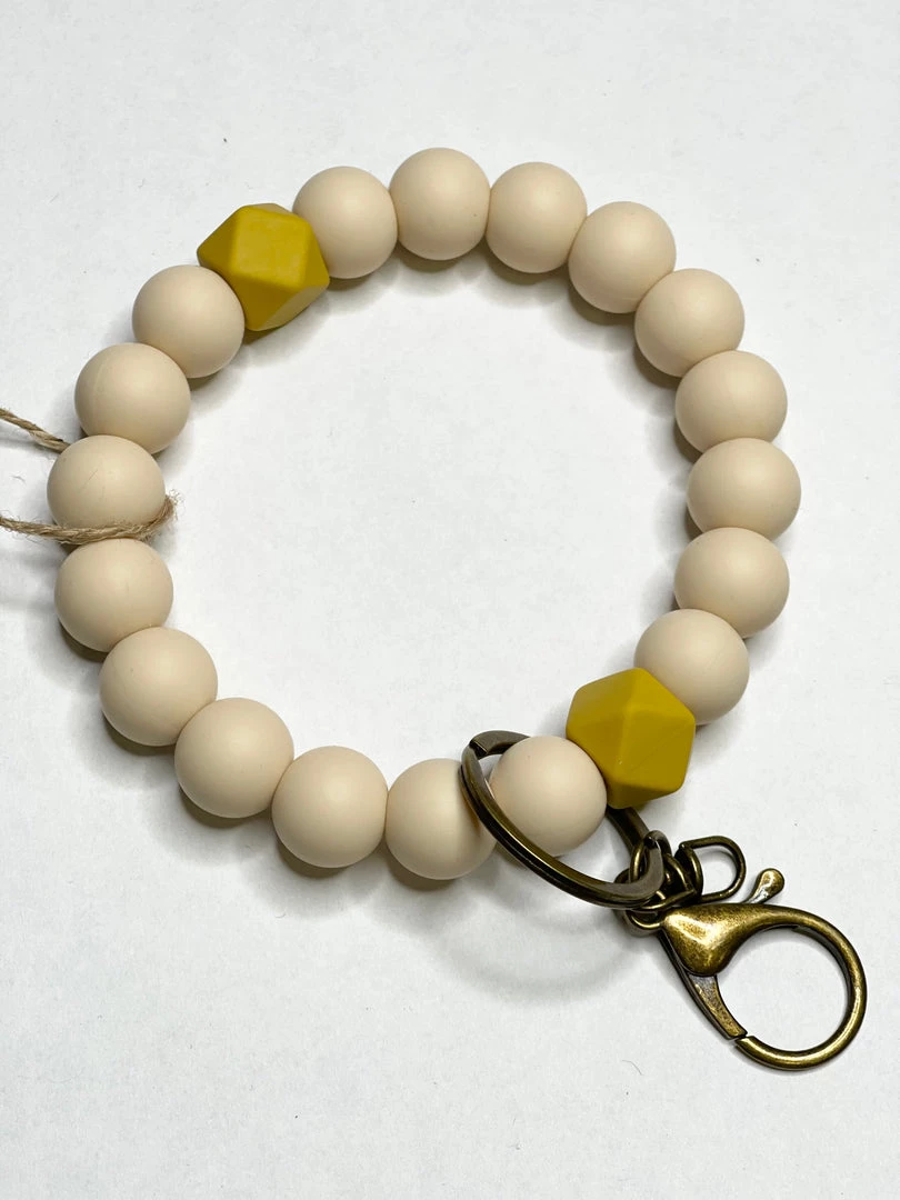 Three Hearts Key Bangle Teether Bracelet GIFTS 2 Three Hearts Key Bangle Teether Bracelet GIFTS