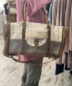 Myra Bag Tribal Canvas & Hairon Duffle Bag