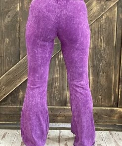 Fashiongo: Chatoyant Washed Bell Bottom Flare Pants In Purple BOTTOMS 5 Fashiongo: Chatoyant Washed Bell Bottom Flare Pants In Purple BOTTOMS