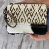 Myra Bag Diamond Rug & Hairon Wristlet Pouch
