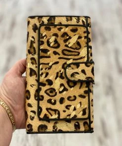 Myra Bag Full Hairon Oversized Wallet In Leopard ACCESSORIES