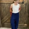 Angie Tulip Pants With Drawstring In Navy GIRLS