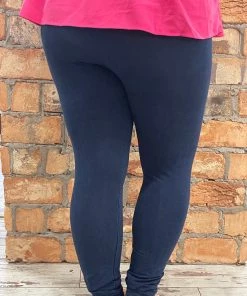 Fashiongo: Chatoyant Washed Leggings In Dark Blue