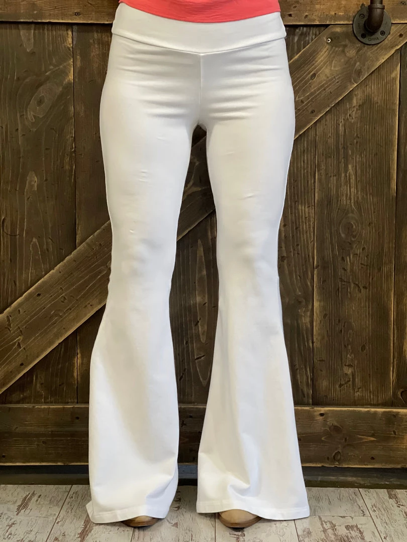 Fashiongo: Chatoyant Washed Bell Bottom Flare Pants With Pockets In White 2 Fashiongo: Chatoyant Washed Bell Bottom Flare Pants With Pockets In White