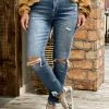 Flying Monkey Distressed Stretched Mom Jeans
