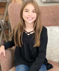 Hayden Of Los Angeles Caged Neck Babydoll Top