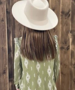 Oddi GIRLS Printed Knit Top With Ruffle Detail