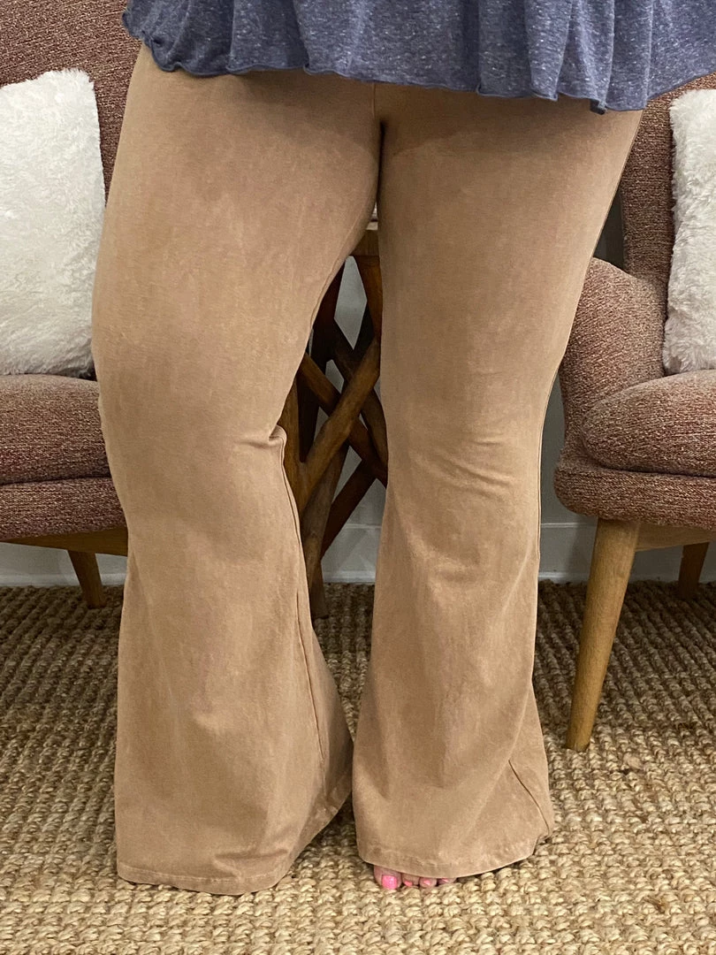 Fashiongo: Chatoyant BOTTOMS Washed Bell Bottom Flare Pants In Camel 2 Fashiongo: Chatoyant BOTTOMS Washed Bell Bottom Flare Pants In Camel