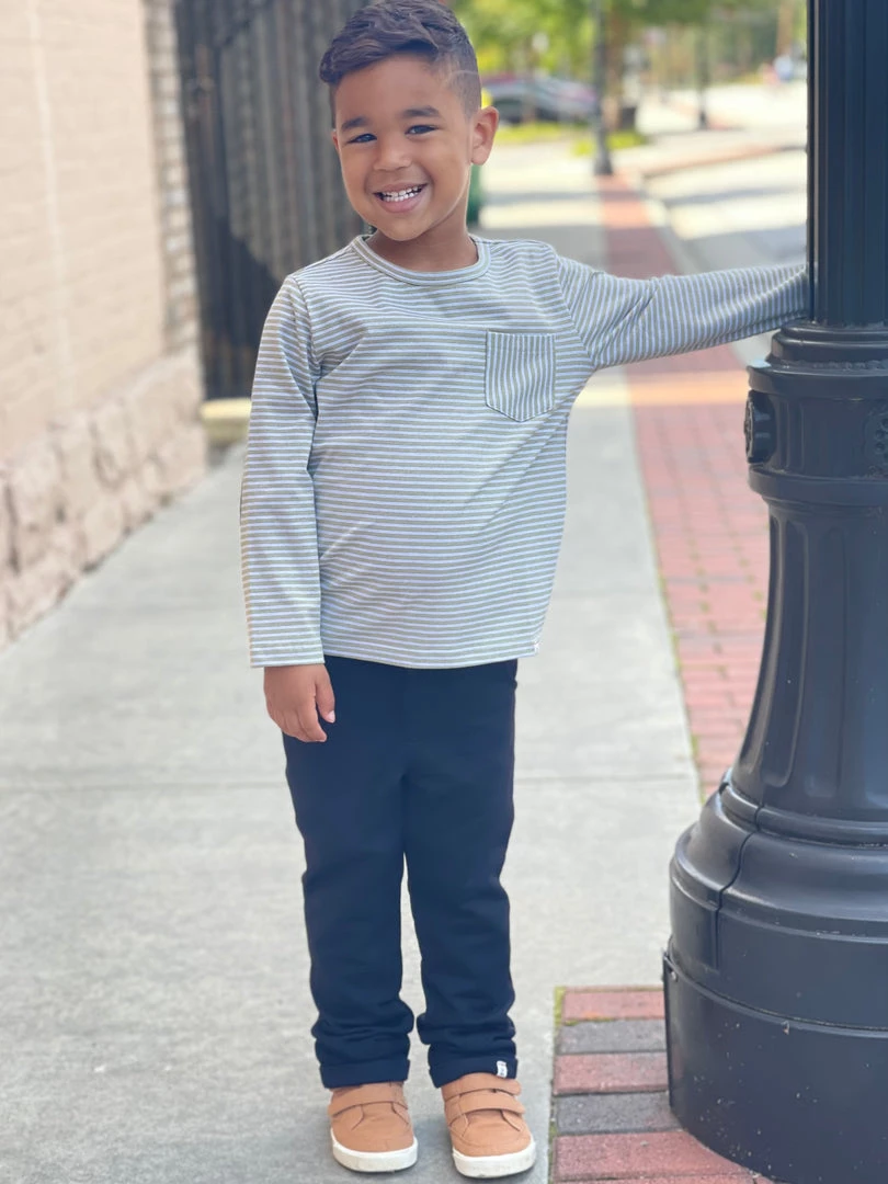 Me & Henry Jersey Pants In Black BOYS 3 Me & Henry Jersey Pants In Black BOYS