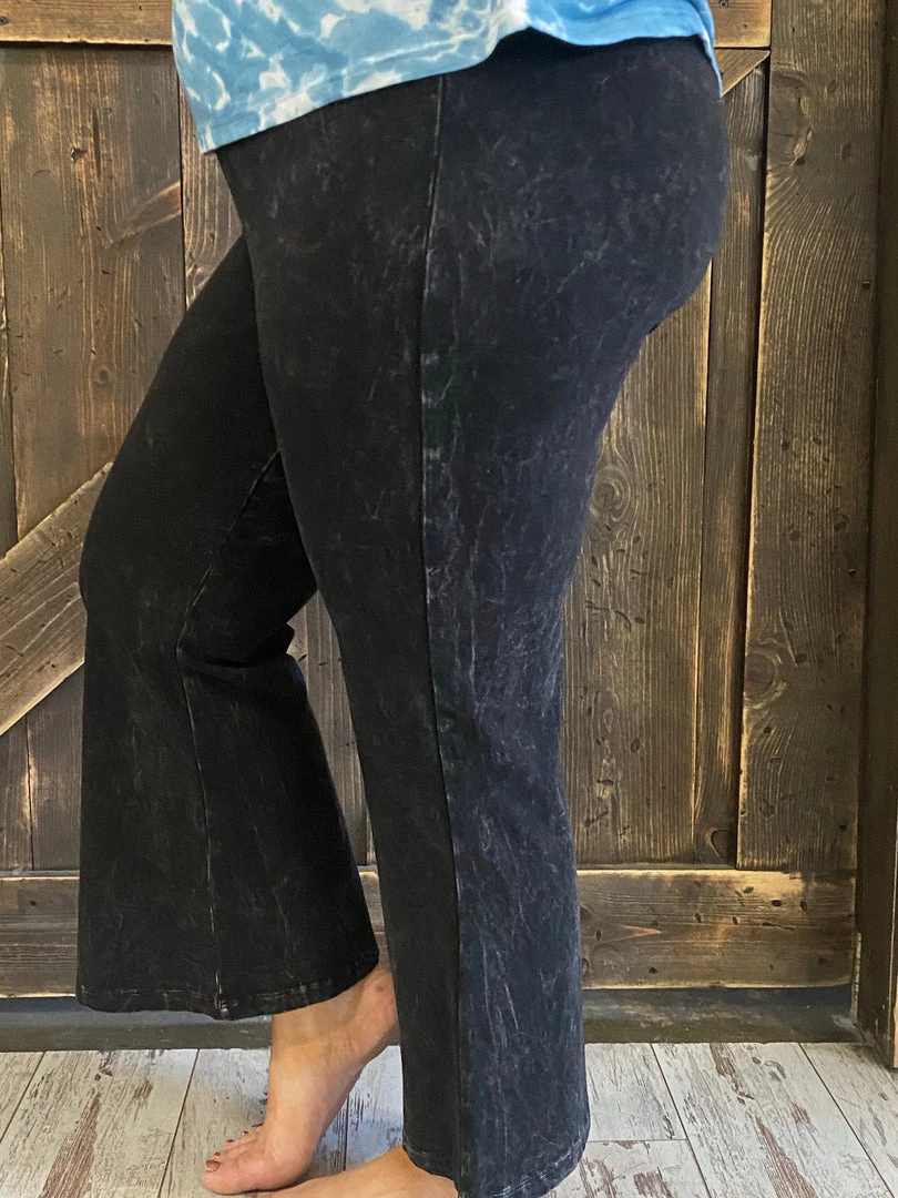 Fashiongo: Chatoyant BOTTOMS Washed Cropped Bell Bottom Flare Pants In Black 1 Fashiongo: Chatoyant BOTTOMS Washed Cropped Bell Bottom Flare Pants In Black