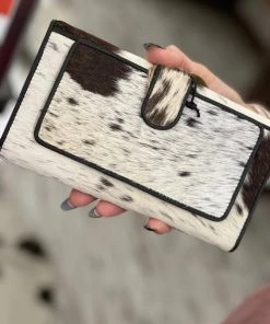 Myra Bag Full Hairon Oversized Wallet In Black ACCESSORIES