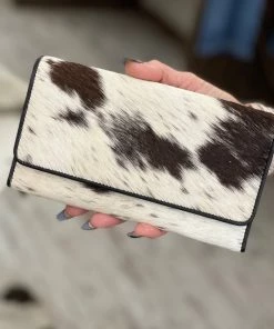 Myra Bag Full Hairon Oversized Wallet In Black ACCESSORIES