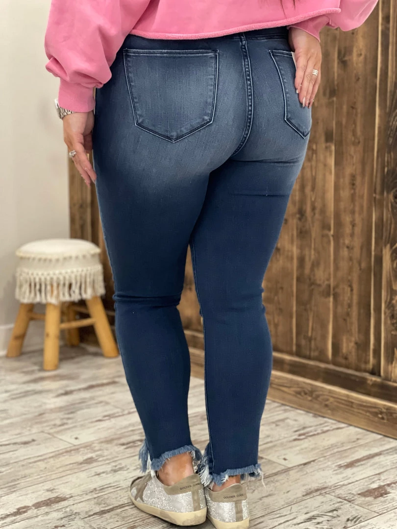 Cello Mid Rise Raw Hem Skinny Jeans 3 Cello Mid Rise Raw Hem Skinny Jeans