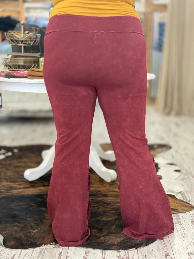 Fashiongo: Chatoyant Washed Bell Bottom Flare With Fringe In Wine BOTTOMS 4 Fashiongo: Chatoyant Washed Bell Bottom Flare With Fringe In Wine BOTTOMS