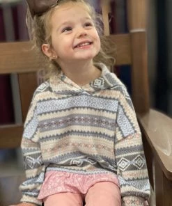 Oddi Tribal Waffle Hooded Pullover