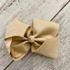 The Hair Bow Company ACCESSORIES Grosgrain Bow In Oatmeal