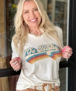 Kissed Apparel TOPS Retro 70's Baby Tee