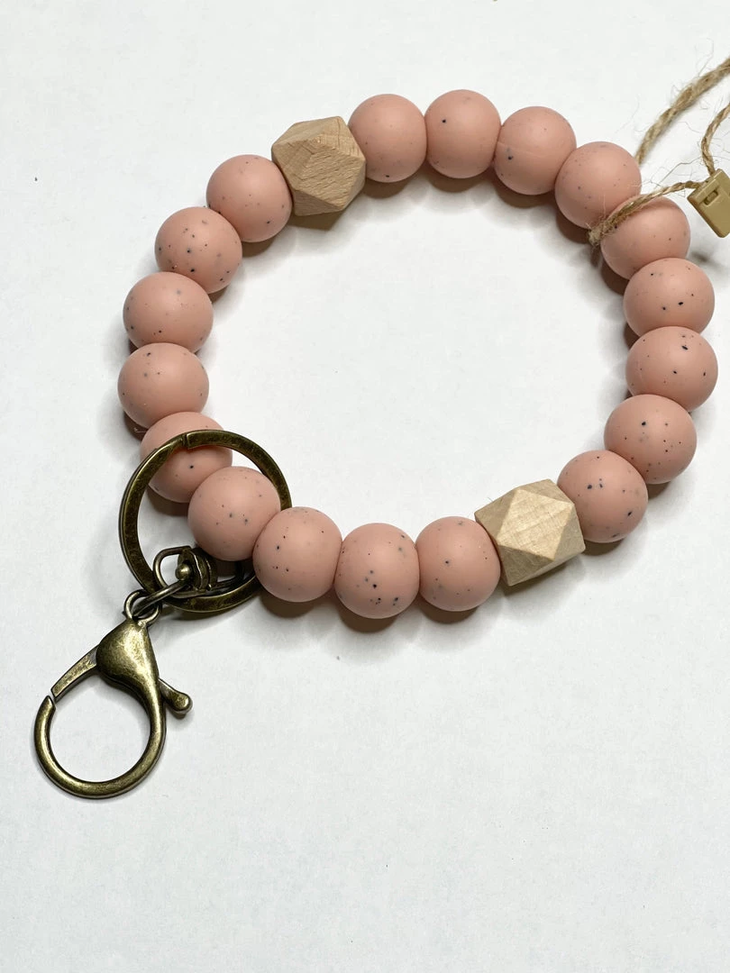 Three Hearts Key Bangle Teether Bracelet GIFTS 6 Three Hearts Key Bangle Teether Bracelet GIFTS