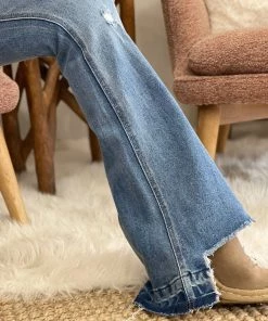 Cello Button Fly High Low Hem Flare Jean 7 Cello Button Fly High Low Hem Flare Jean