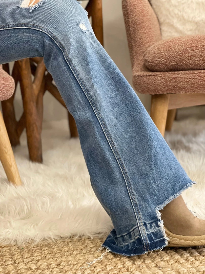 Cello Button Fly High Low Hem Flare Jean 4 Cello Button Fly High Low Hem Flare Jean