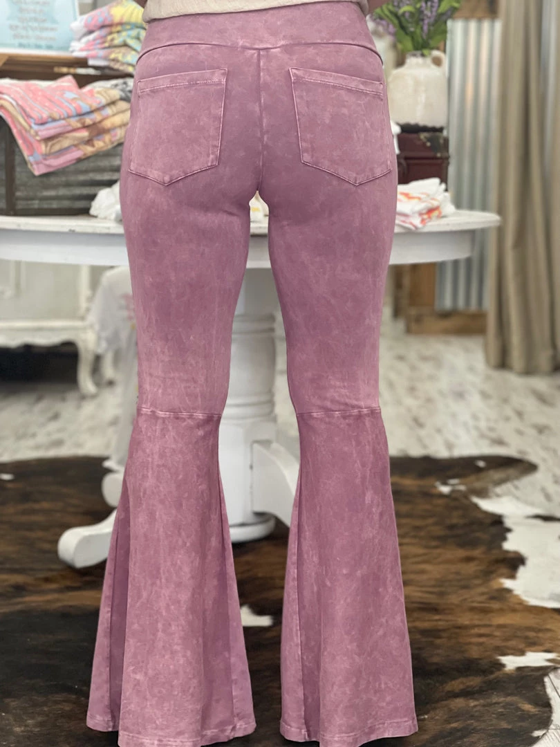 Fashiongo: Chatoyant Washed Bell Bottom Flare Pants With Pockets In Rose 3 Fashiongo: Chatoyant Washed Bell Bottom Flare Pants With Pockets In Rose