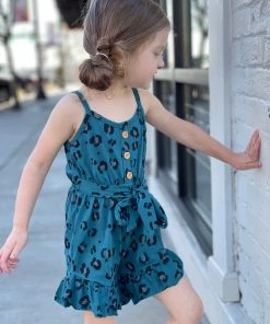 Honeydew GIRLS Leopard Print Ruffle Shorts Romper 5 Honeydew GIRLS Leopard Print Ruffle Shorts Romper