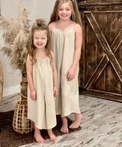 Oddi Wide Leg Spaghetti Strap Jumpsuit GIRLS