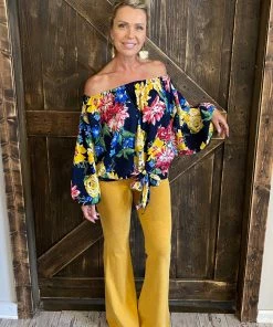 Fashiongo: Chatoyant Washed Bell Bottom Flare Pants In Amber