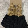Golden Stella ACCESSORIES Tassel Teardrop Earrings In Black