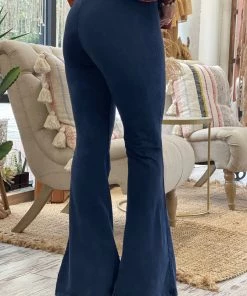 Fashiongo: Chatoyant Washed Bell Bottom Flare Pants In Dark Blue BOTTOMS 5 Fashiongo: Chatoyant Washed Bell Bottom Flare Pants In Dark Blue BOTTOMS
