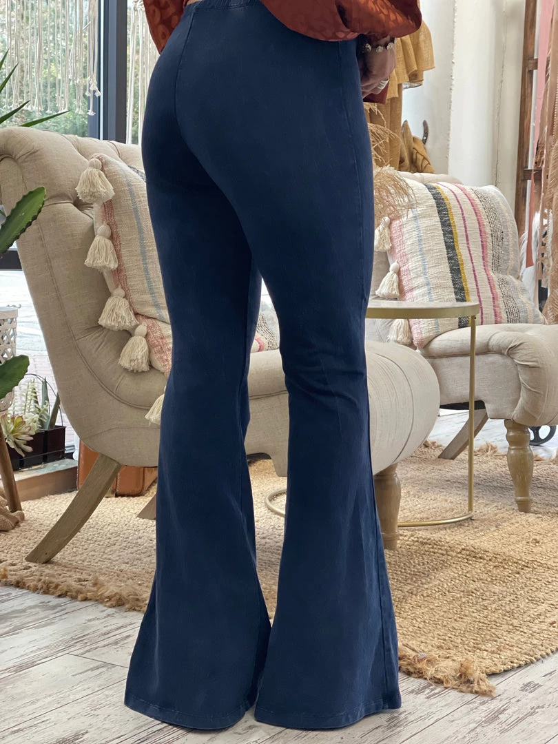 Fashiongo: Chatoyant Washed Bell Bottom Flare Pants In Dark Blue BOTTOMS 3 Fashiongo: Chatoyant Washed Bell Bottom Flare Pants In Dark Blue BOTTOMS